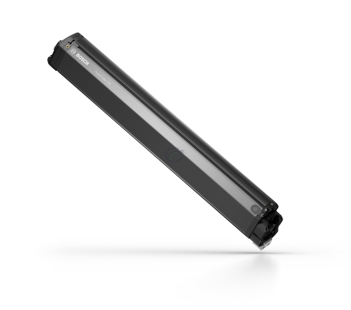 Bosch PowerTube 750 Smart Pivot Seitenansicht mit Einschaltknopf