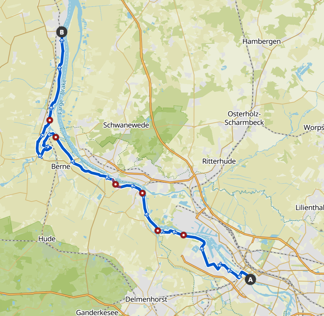 etappe 12 Weser Route