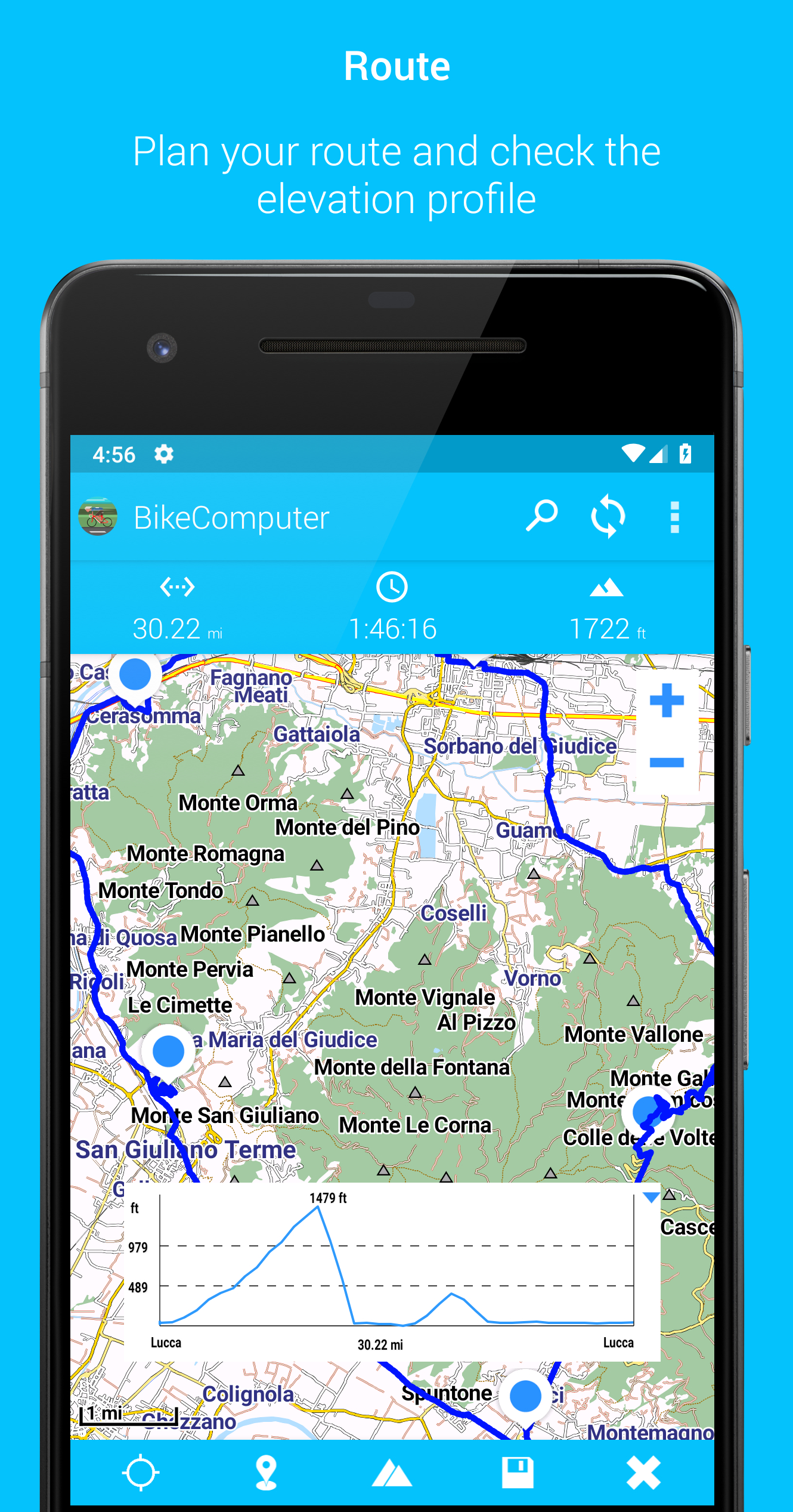 BikeComputer fitness e-bike app